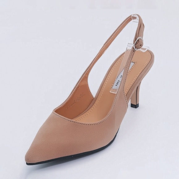 AnnaKastle Women's Genuine Suede Slingback Pumps - Picture 1 of 4
